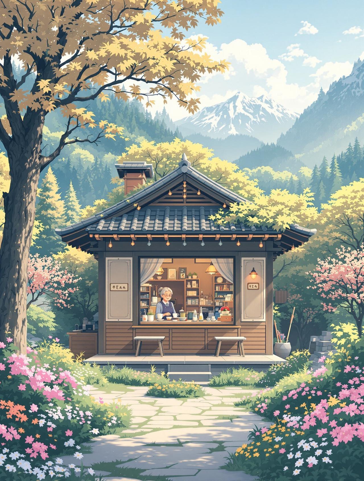 山间小店的四季